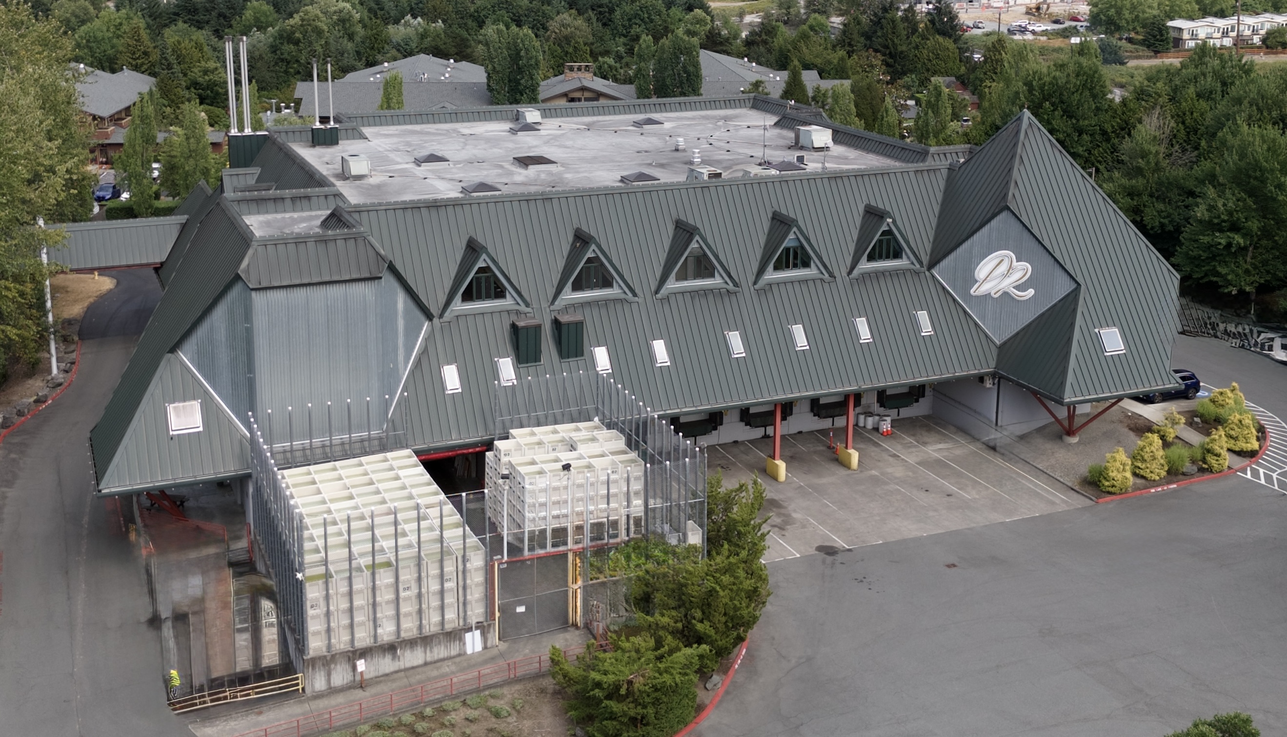 Redhook Brewery currently DeLille Cellars concrete renovation